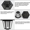 Solarleuchten für den Außenbereich, Retro-Laterne, sechseckige Solarleuchten, LED-Solarleuchte, Wandleuchte, Solarstrahler, Gartendekorationen