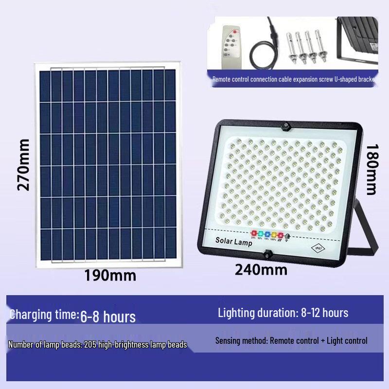Nu Feng Solar Powered Outdoor Floodlight and Wall Lamp