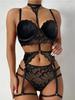 Sexy Lace Bodysuit with Soft Steel Ring Large Size Intimate Underwear Set for Private Occasions