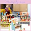 Colorful Wooden Tool Workbench Interactive Educational Toy For Children Age 4-6