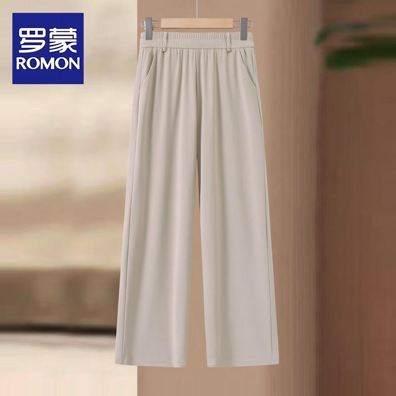 

ROMON Women s Elastic Waist Straight-Leg Pants 3XL