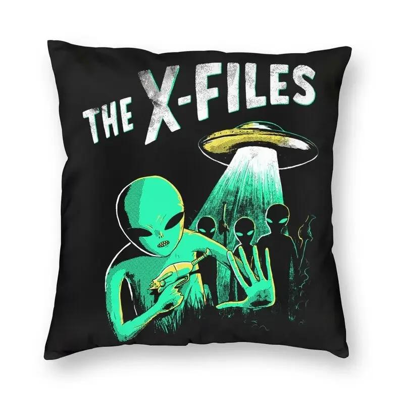 Die X-Files Die Wahrheit ist da draußen Kissenbezug Dekorativ Gruselig Comic Mulder Scully Dana Fox Hüllen TV Kissenbezug Kissenbezug