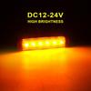 40 Pack 6 LED Trailer Marker Light, DC12-24V Clearance Side Indicator Lamp For RV Camper Truck Van Caravan Boat - Amber