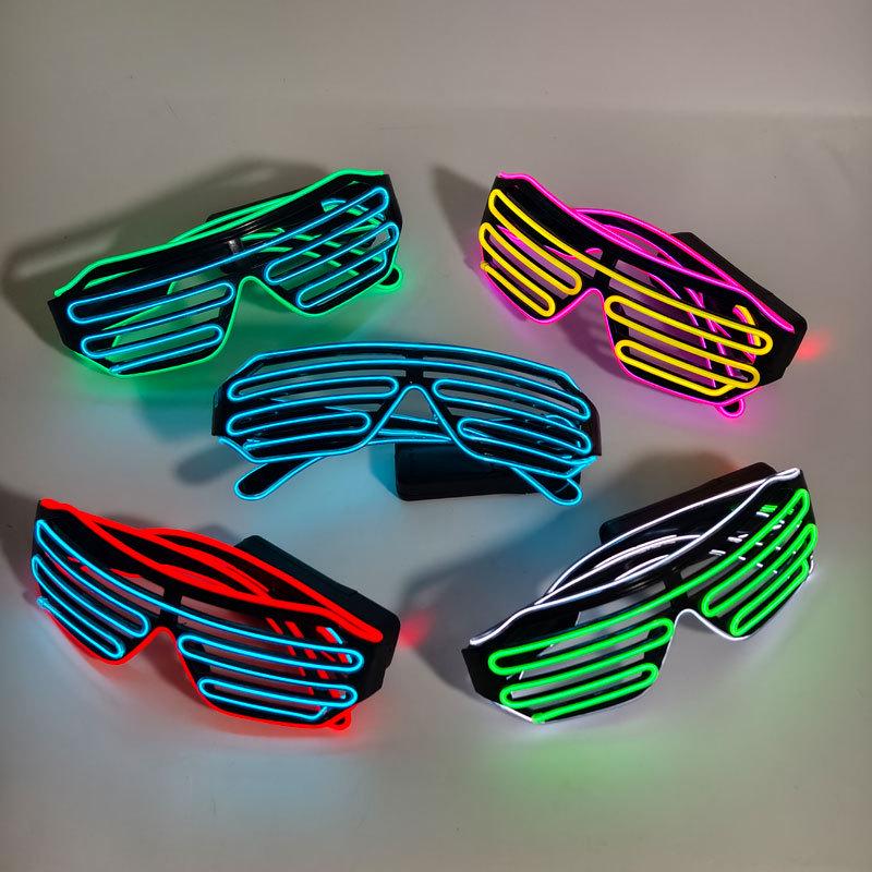 LED Party Blinds: Flashing Music Glasses for Clubbing and Atmosphere