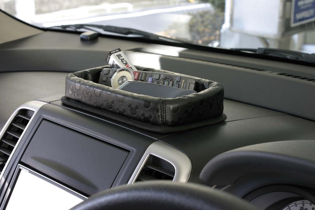 Napolex Armaturenbrettablage für Auto entworfen Echtes Leder Einfaches Auto Auto Disney Micky Maus Innenräume, Stil, Aufbewahrung, Schutz, Installation,