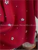 Rhinestone Flower Double-Sided Brushed Short Sleeve T-shirt Women's Loose Base Layer Top
