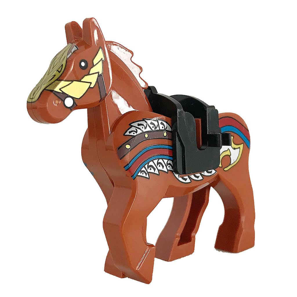 MOC Animals Militry Medieval Horse Warhorse Saddle Learning Playthings ideal for Kids Model Construction Bricks Children Gifts Parts