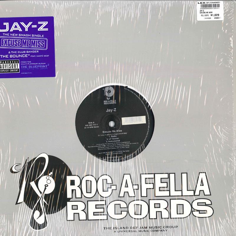 12inch Record JAY-Z - Excuse Me Miss / The Bounce 4400637171 ROC A FELLA 2003 US Rap & Hip-Hop/R&B Used