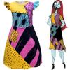 Enchanting Nightmare Before Christmas Sally Dress Costume For Girls Soft And Durable