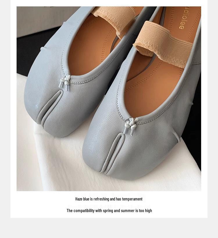2025 Autumn Berlin Dream Low-Cut Women's One-Strap Split-Toe Ballet Shoes