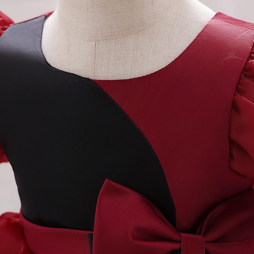 Vestido de Navidad para niñas de 0 a 24 meses, disfraz elegante para niños, vestidos de fiesta de princesa, vestido de encaje de media manga para boda y graduación