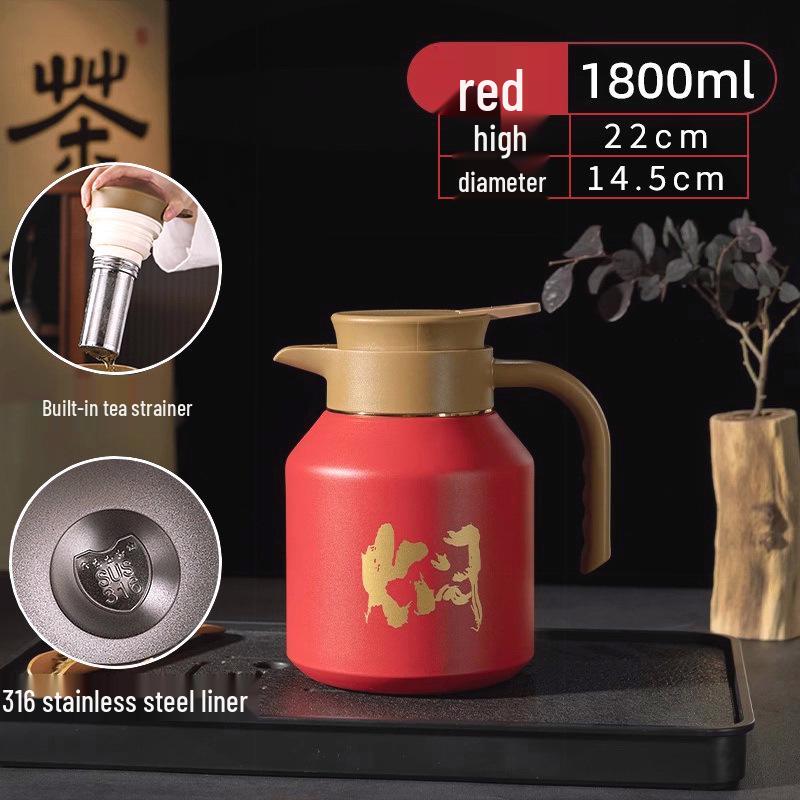 2026 Insulated Stainless Steel Mute Teapot & Brewing Pot