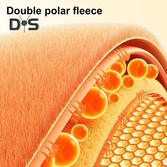 1 Pair Sleeping Socks Solid Color Double-Sided Fleece Women Socks High Elasticity Breathable Warm Sock Liners