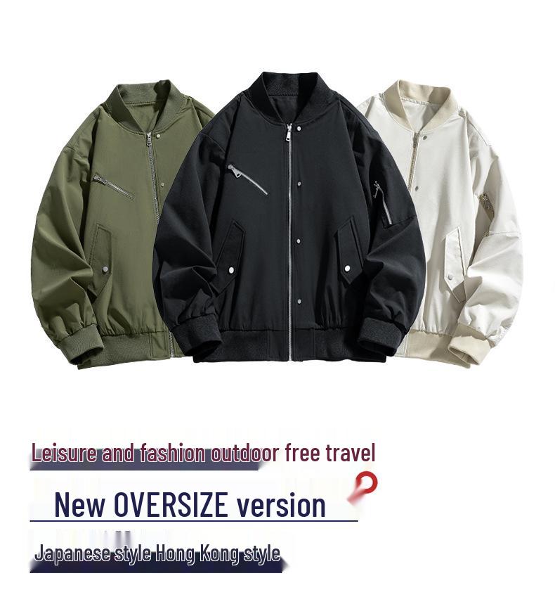 2024 Men's Trendy Loose-Fit Spring & Autumn Baseball Jacket