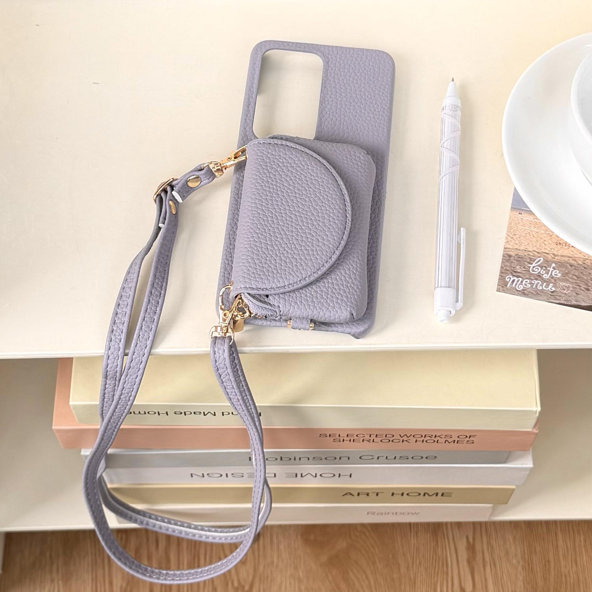 

For OPPO Find X8 Ultra X8S Pro Case Protective Shell Back Cover Fashion Leather Skin Card Coin Bag Texture With Lanyard OPPO Find X8 Pro