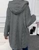 2024 Autumn/Winter Women's Mid-Length Plush Hooded Coat - European & American Style