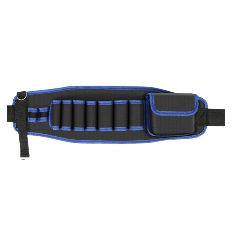 Heavy Duty Oxford Fabric Utility Belt Bag with Multiple Compartments Portable Tool Storage Bag for Tool and Accessories