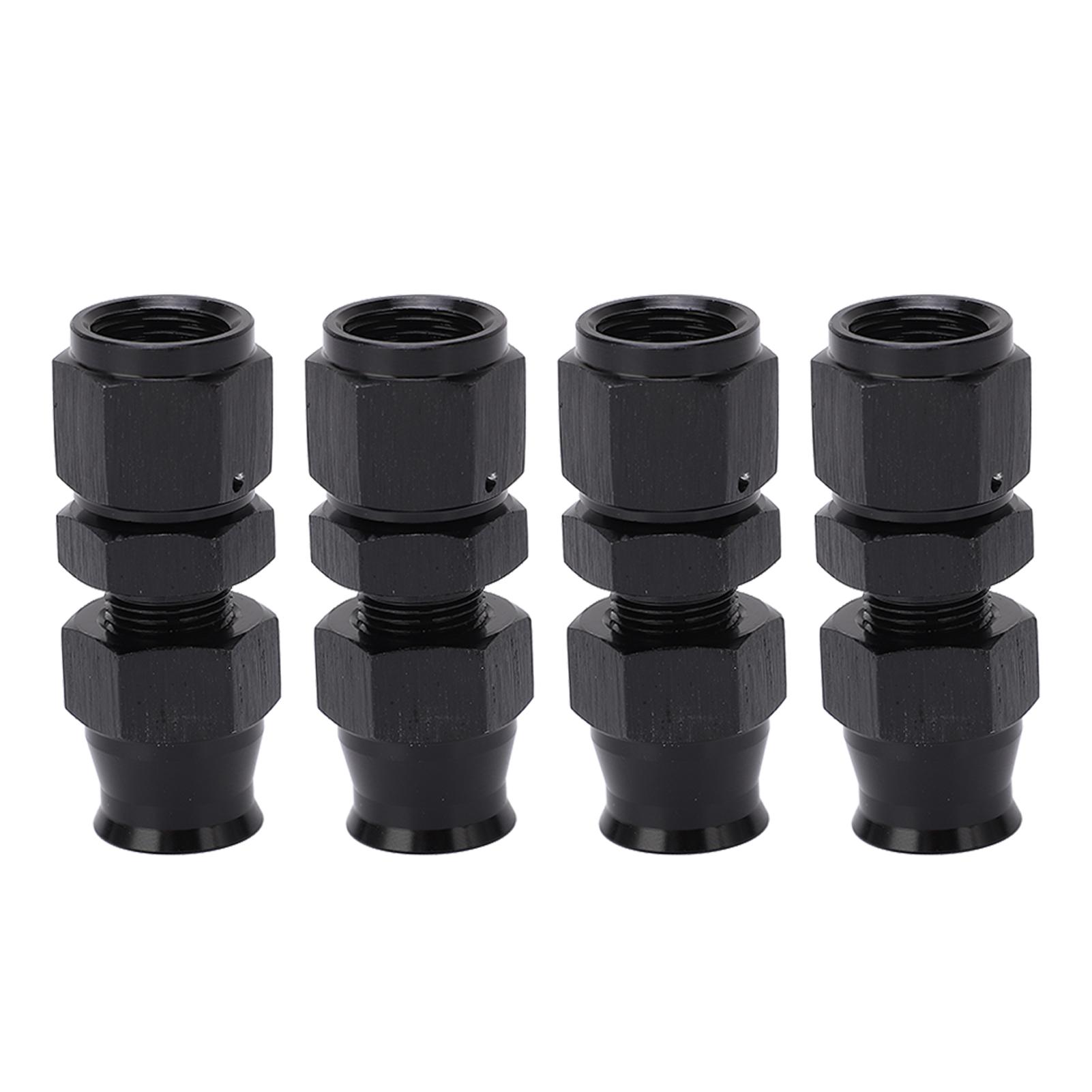 

4 шт. Прямой адаптер AN6 с внутренней резьбой Алюминиевый сплав Герметичный с латунным обжимным кольцом для жидкости, газа, дизеля 5/16in