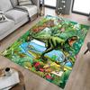 1PC Dinosaur Jungle Non-Slip Floor Carpet Compatible for Office&Living Room&Dining Room - Flat-Weave Machine- Soft & Pattern-E267