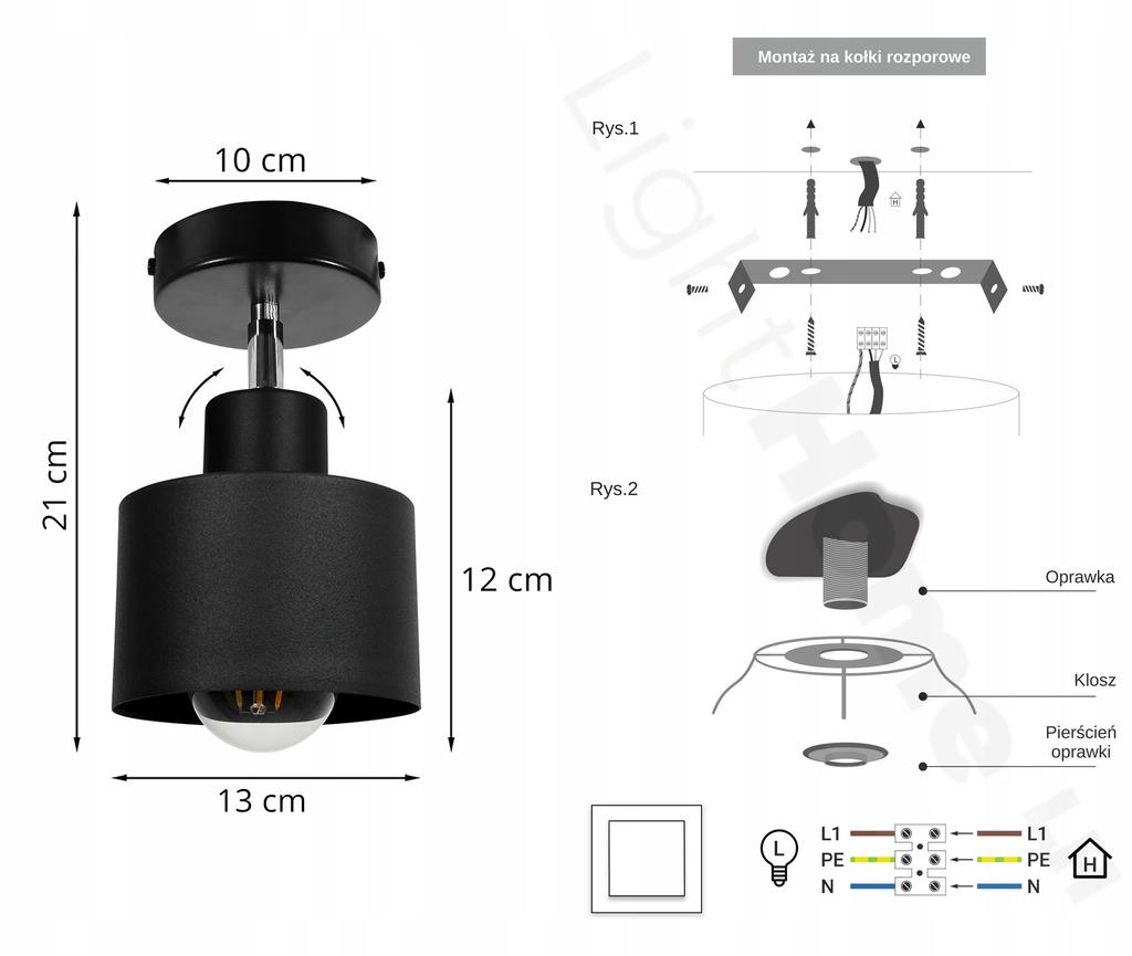 MODERN ELEGANT METAL LED CEILING LAMP
