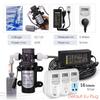 60W Misting Cooling System Pump Kit W/ Smart Timer 0.8mm Fine Spray Nozzles 1/4" 4/6mm PE Hose Garden Patio Irrigation Atomizer