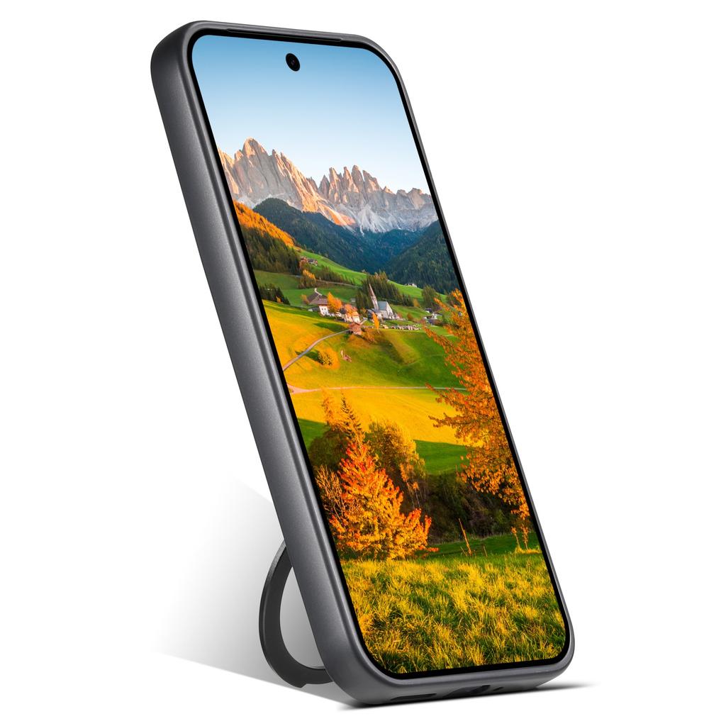 SUTENI G3 For Google Pixel 10 Pro XL Magnetic Case Rotating Ring Kickstand Jeans Texture PU TPU Phone Back Cover