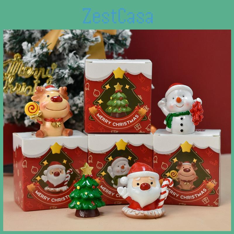 Mini Christmas Action Figure Cartoon Model Toy Decoration Doll Gift Children