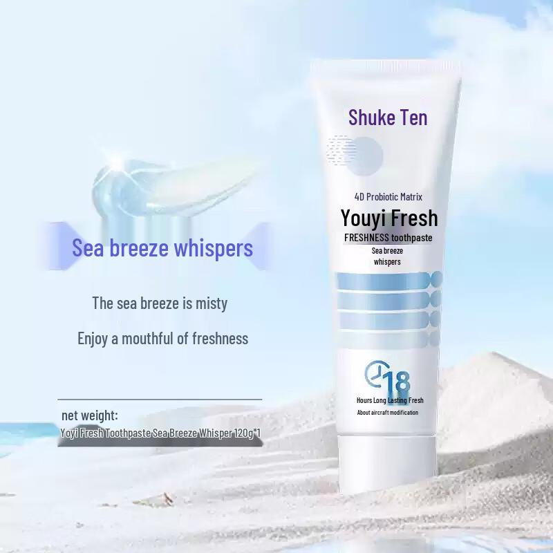 

Sakyk+ Refreshing Probiotic Toothpaste, Sea Breeze Mint