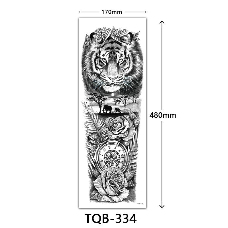 Full Arm Tattoo Sticker, Full Arm Big Picture Tattoo Sticker, Flower Arm Tattoo Sticker Tattoo