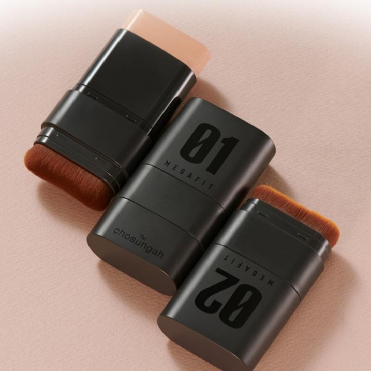 CHOSUNGAH TM Mega Fit Stick Foundation Master SPF50+ PA++++ 16g 2Kolory