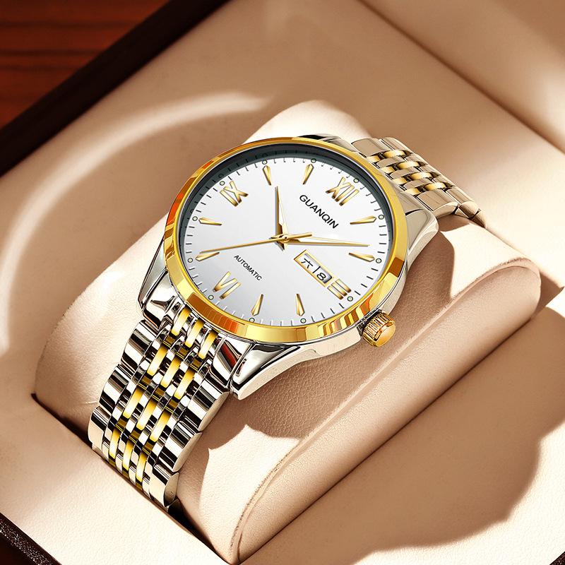 

Guanqin Мужские Классические Светящиеся Автоматические Механические Водонепроницаемые Часы