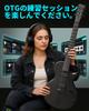 enya Nova GO Sonic Smart E-Gitarre Anfänger-Set Karbonfaser-Korpus 10W Lautsprecher Integrierter Multi-Effekt-Prozessor Schwarz