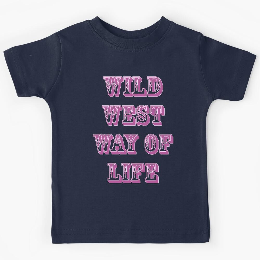Cool cowboy boots, wild wild west pattern Kids T-Shirt 170