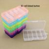 10-Grid Detachable Multi-color Plastic Storage Box for Fishing Gear, Jewelry, Beading, and Electronic Components