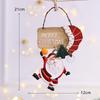 Festive Christmas Scene Decor Resin Hanging Tags Holiday Gift Accessories Tree