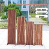 Retractable Outdoor Garden Fence: Anti-Corrosion Wood Railing & Trellis for Courtyards and Balconies