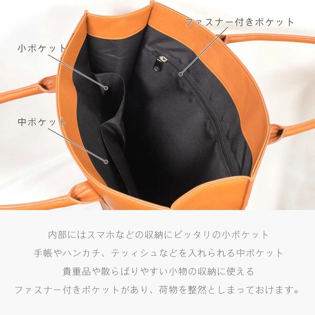 MALTA Tote A4 Stands Cowhide Leather PU Large and Moss Green Bag, Vertical, Size, Alone, Handles, Body, Leather, Water-Repellent, Capacity, Men's