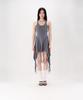 Nogtabeu Layered Sleeveless Mini Dress Grey
