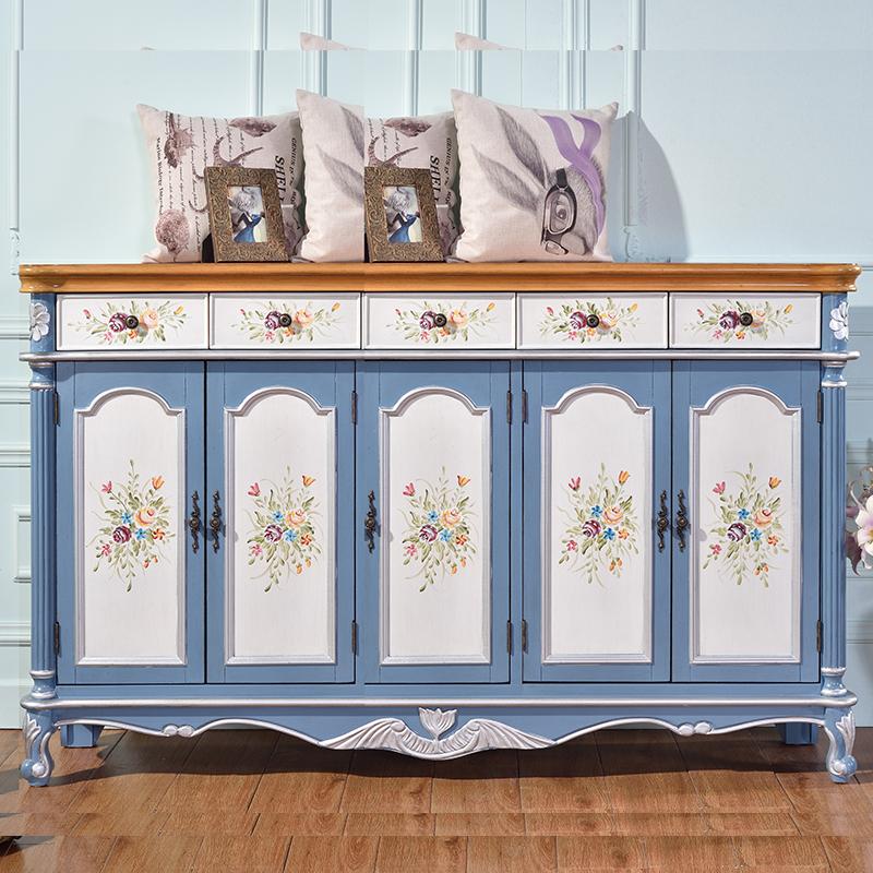 RWJ American Shoe Cabinet Solid Wood Household Storage Cabinet