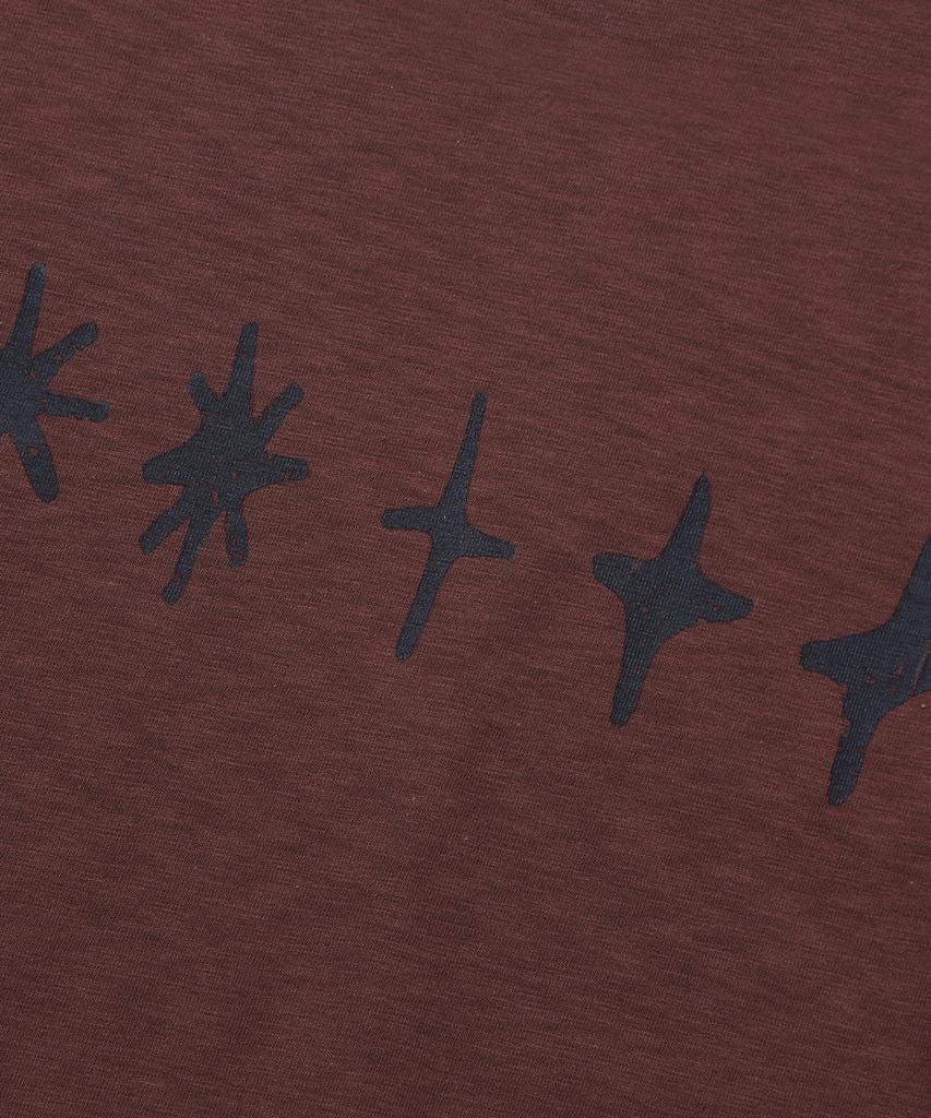 KIIMUIR [Crop] Flashmove Ringer Crop Short Sleeve T-Shirt_Burgundy