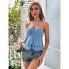 New Summer Casual Temperament Slim Fit Sexy Vest T-Shirt Sleeveless Suspender Versatile Top Strapless Women