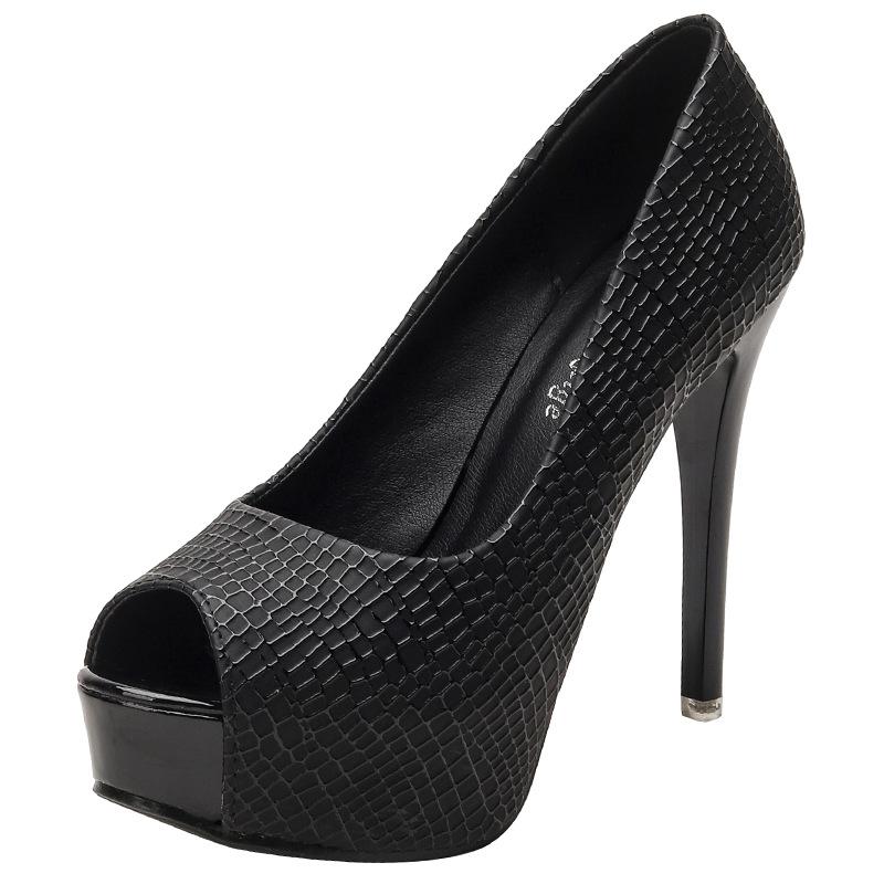 Fashion Summer New Fashion Sexy Thin High Heels Shoe Peep-toe Platform Hollow Out Women Party Gladiator Sandals Pumps 12cm Heels Women