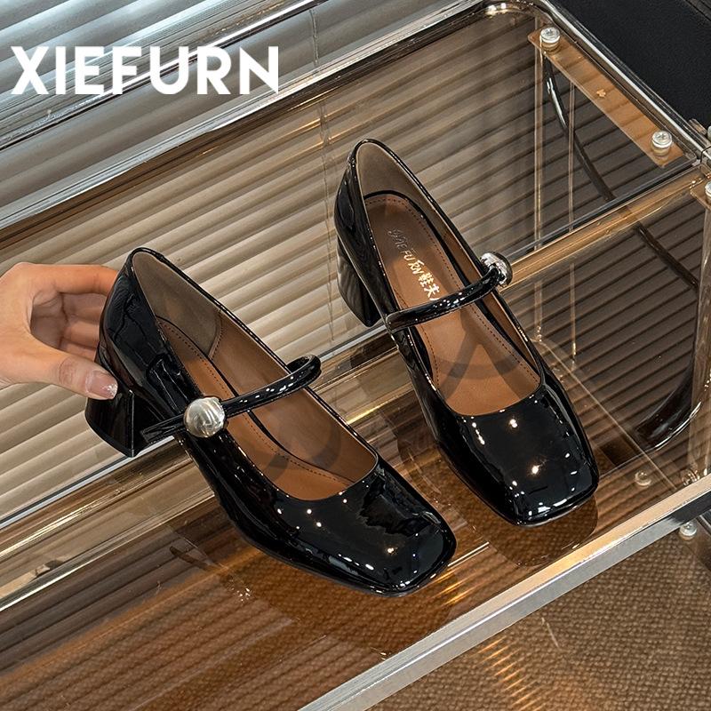 Hot Selling 2025 Mary Jane Shoes for Women Fashion Medium Heeled Women Single Shoes Soft and Comfortable Shoes Zapatos De Mujer