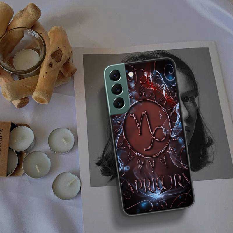 Libra Pisces Virgo Capricorn Aquarius Taurus Phone Case For Samsung S25 Edge S24 FE Galaxy S22 Ultra S21 Plus S20 S23 S10 Plus C