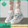 2025 Chunky Canvas Sneakers: Height-Boosting, Ugly-Cute, Round-Toe Couple's Casual Shoes
