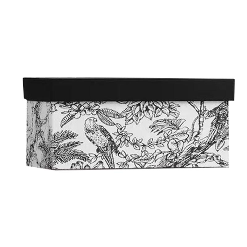 

Leather Storage Box Animal Print Clothes Organizer Boxes Luxury Organizing Boxes Storage Case with Lid Sample Room Decorations 32X21X18CM