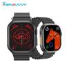 Rainbuvvy Ultra 9 Max Smartwatch 2.1inches AMOLED Full Screen IP68 Waterproof 420x420 Outdoor Light Smart Bracelet Long Standby Battery