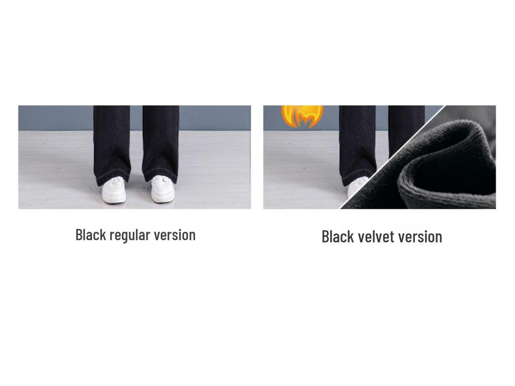Fleece-Lined High-Waisted Wide-Leg Jeans for Women - Slimming, Loose, Straight-Leg for Autumn/Winter 2025