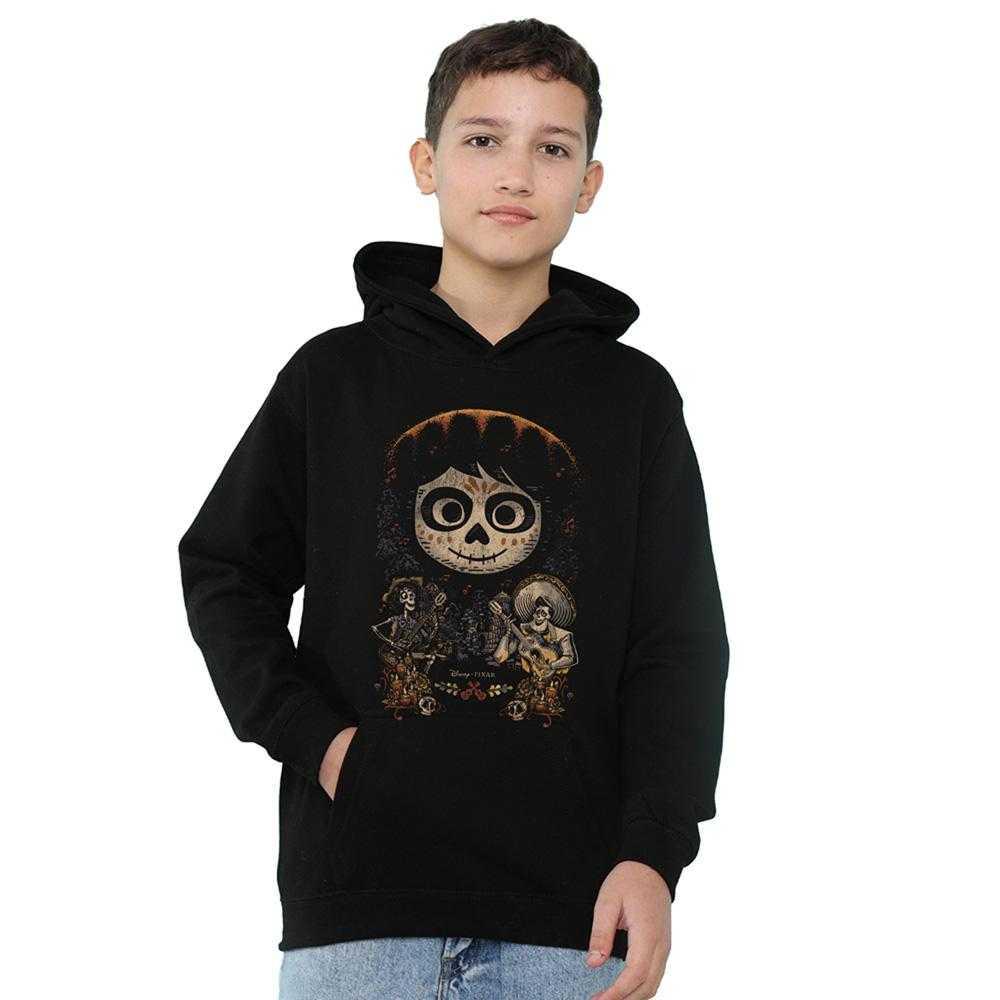 Coco Childrens/Kids Ernesto Miguel Hector Painted Poster Hoodie