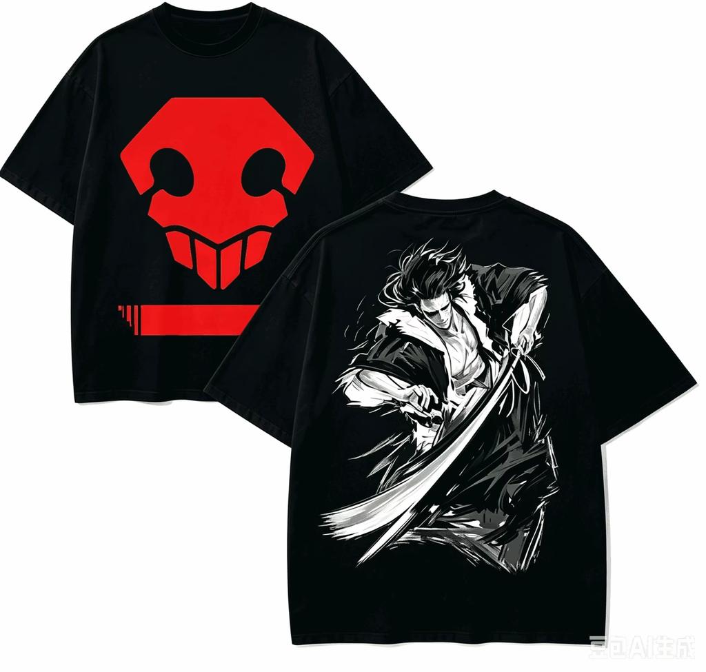 New Harajuku High‑street Retro Fashion Loose Unisex Classic High‑Quality Soft Gift for BLEACH Anime Fans